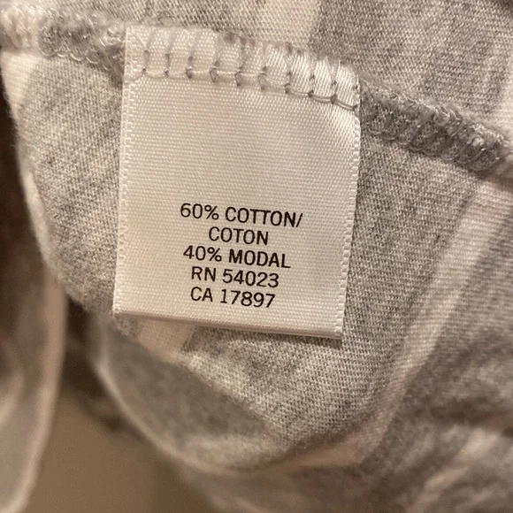 Banana Republic womens large gray and white striped tank top - Picture 4 of 6